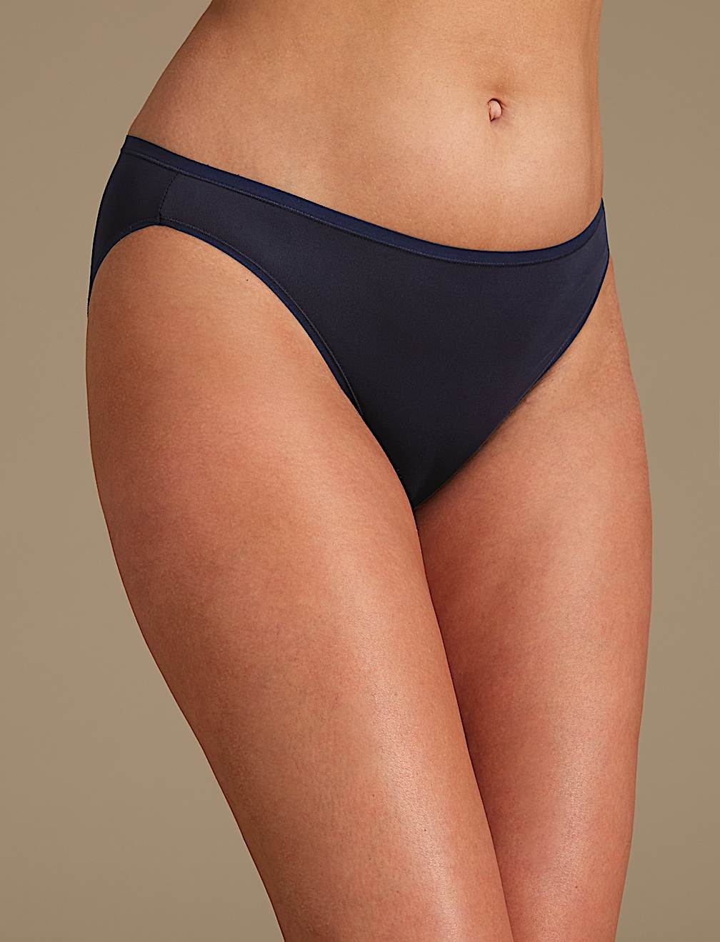 5pk Microfibre High Leg Knickers