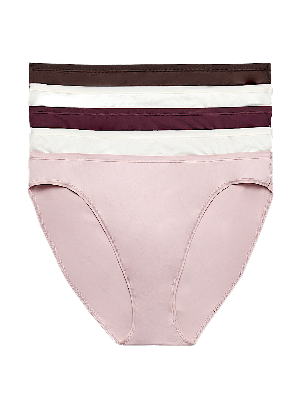 5pk Microfibre High Leg Knickers