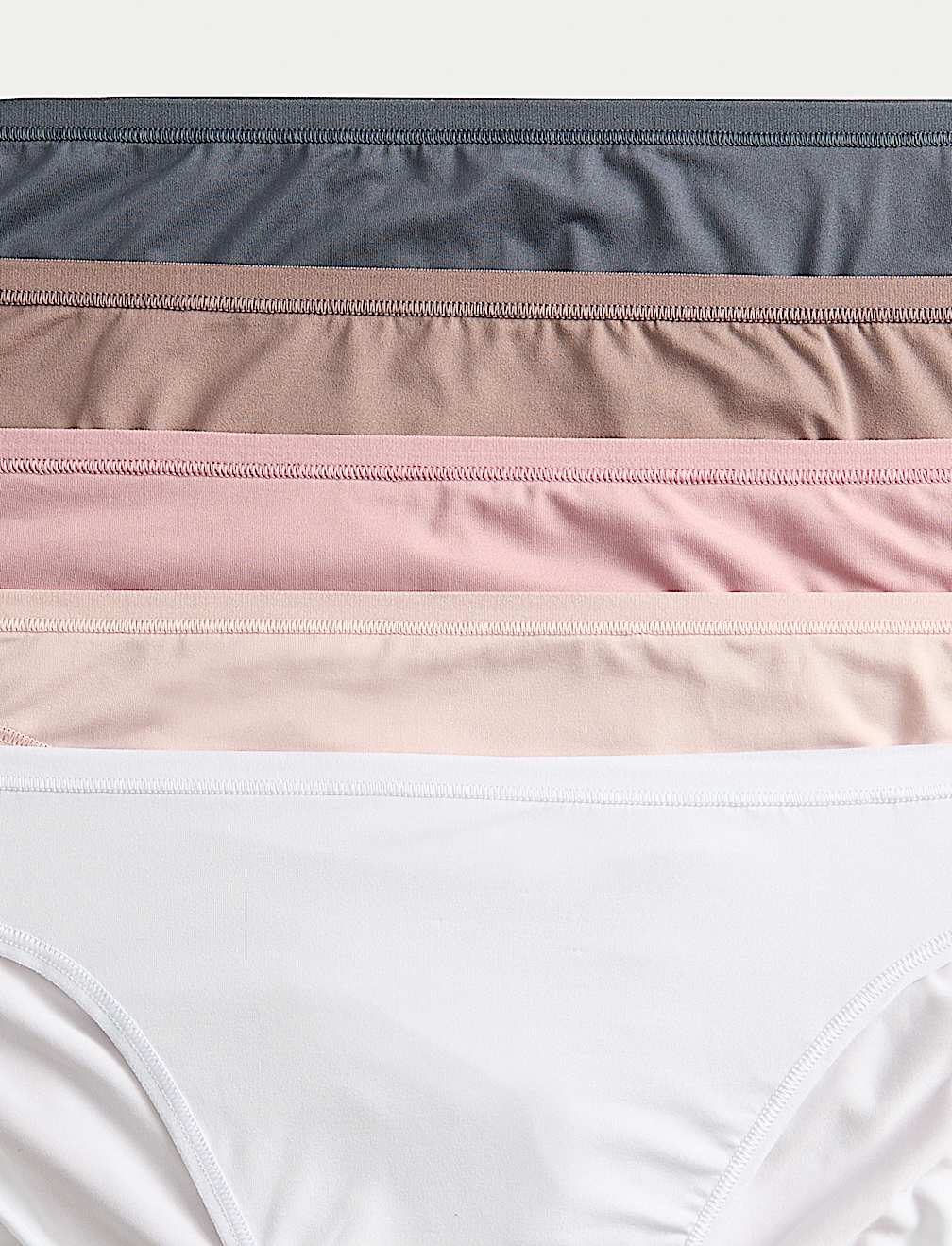5pk Microfibre High Leg Knickers