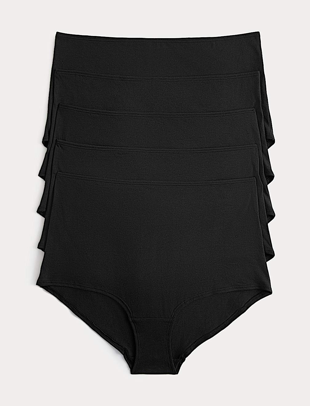5 Pack Pure Cotton High Rise Shorts