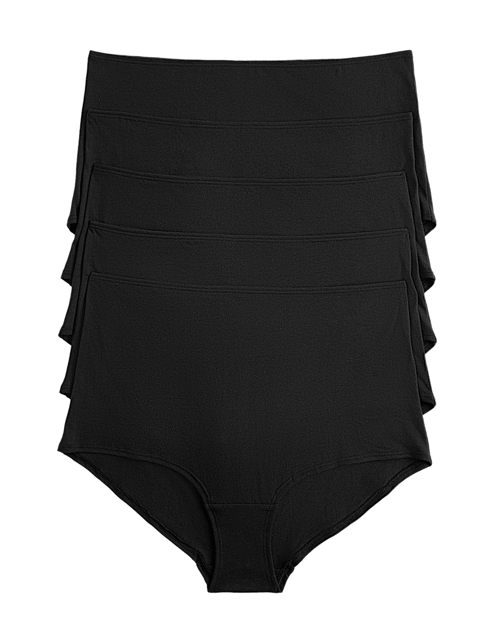 5 Pack Pure Cotton High Rise Shorts
