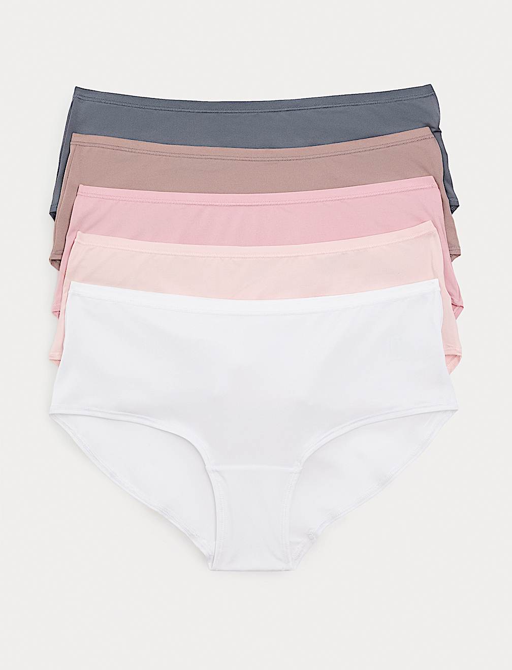 5pk No VPL Microfibre Low Rise Shorts