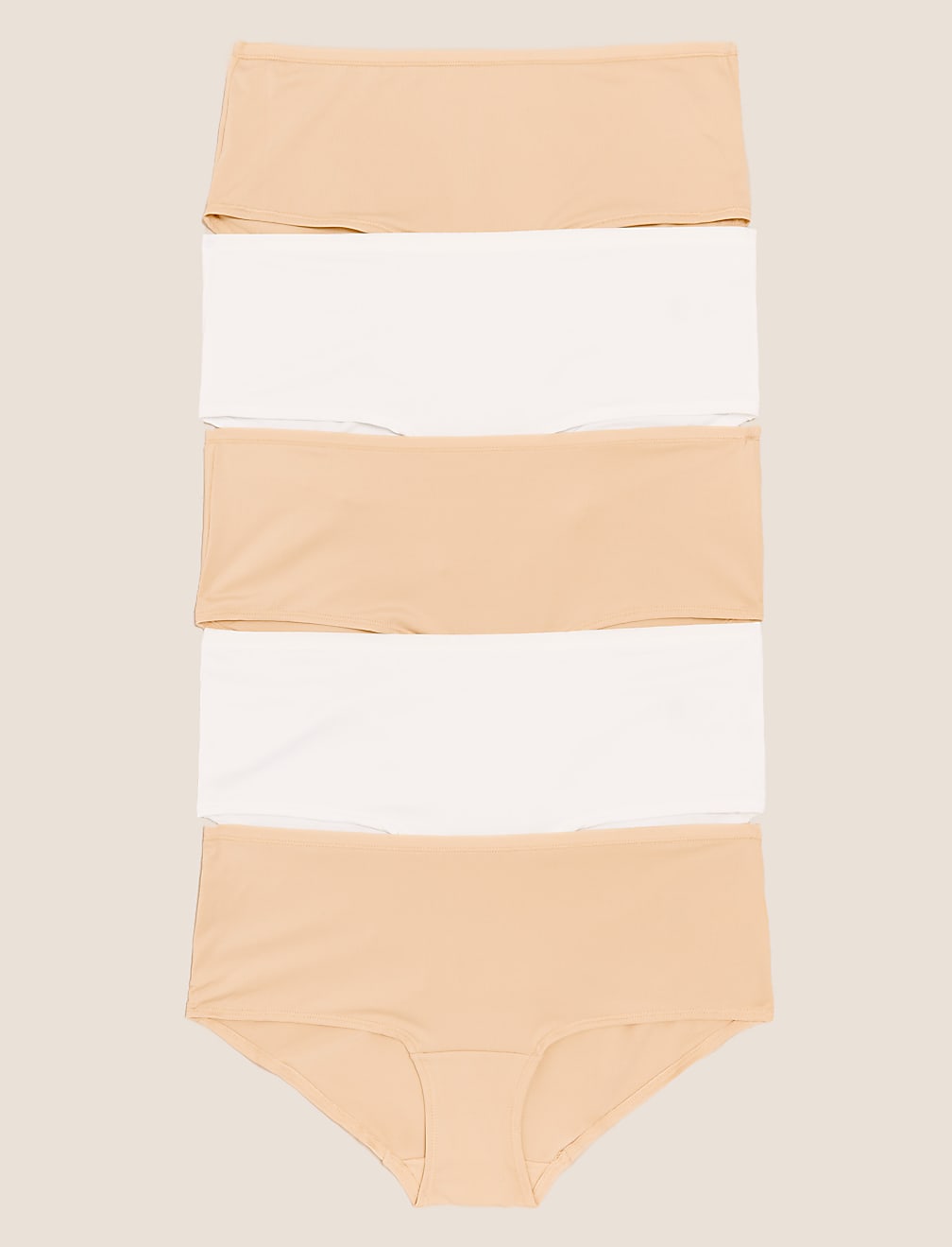 5pk No VPL Microfibre Low Rise Shorts