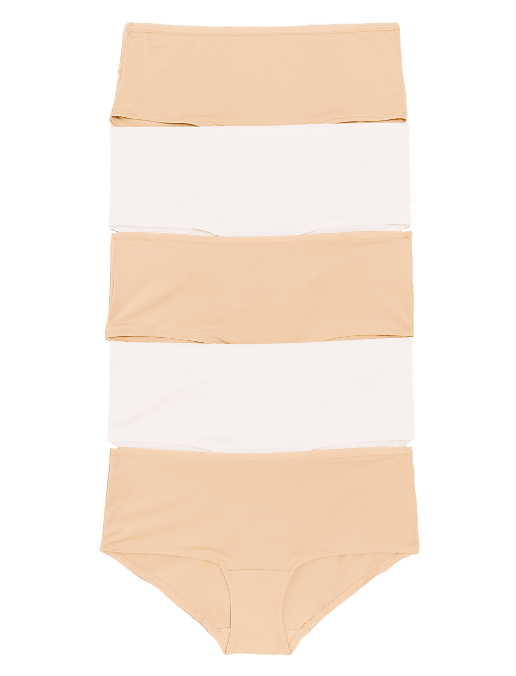 5pk No VPL Microfibre Low Rise Shorts