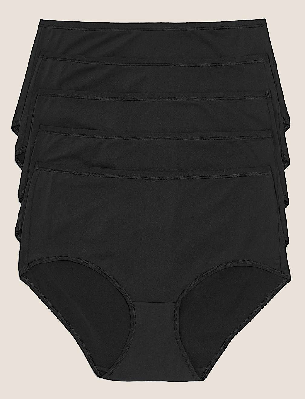 5pk No VPL Microfibre High Rise Shorts
