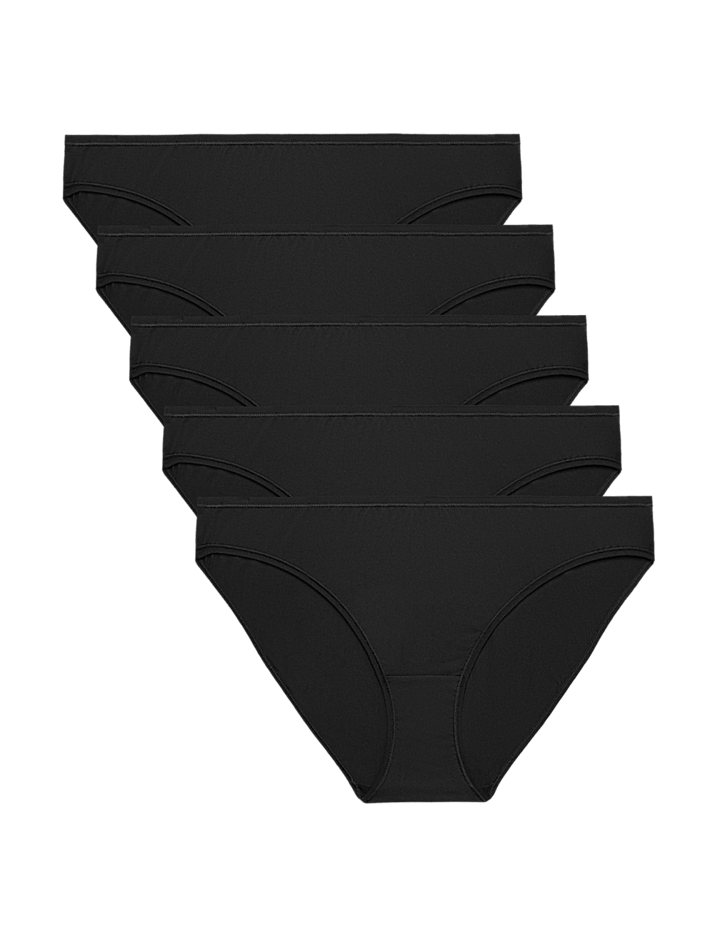 5pk Microfibre Low Rise Bikini Knickers