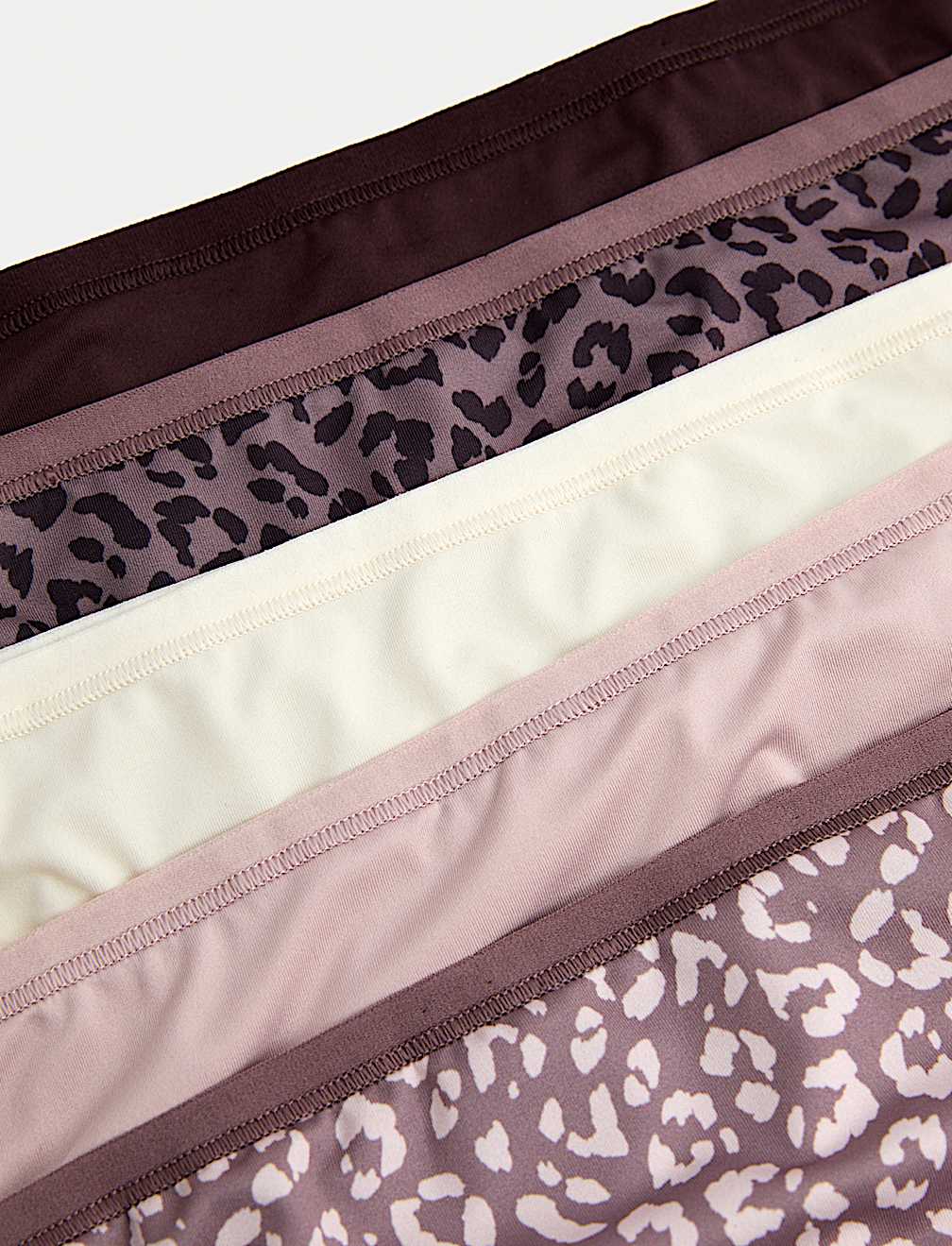5pk Microfibre Brazilian Knickers