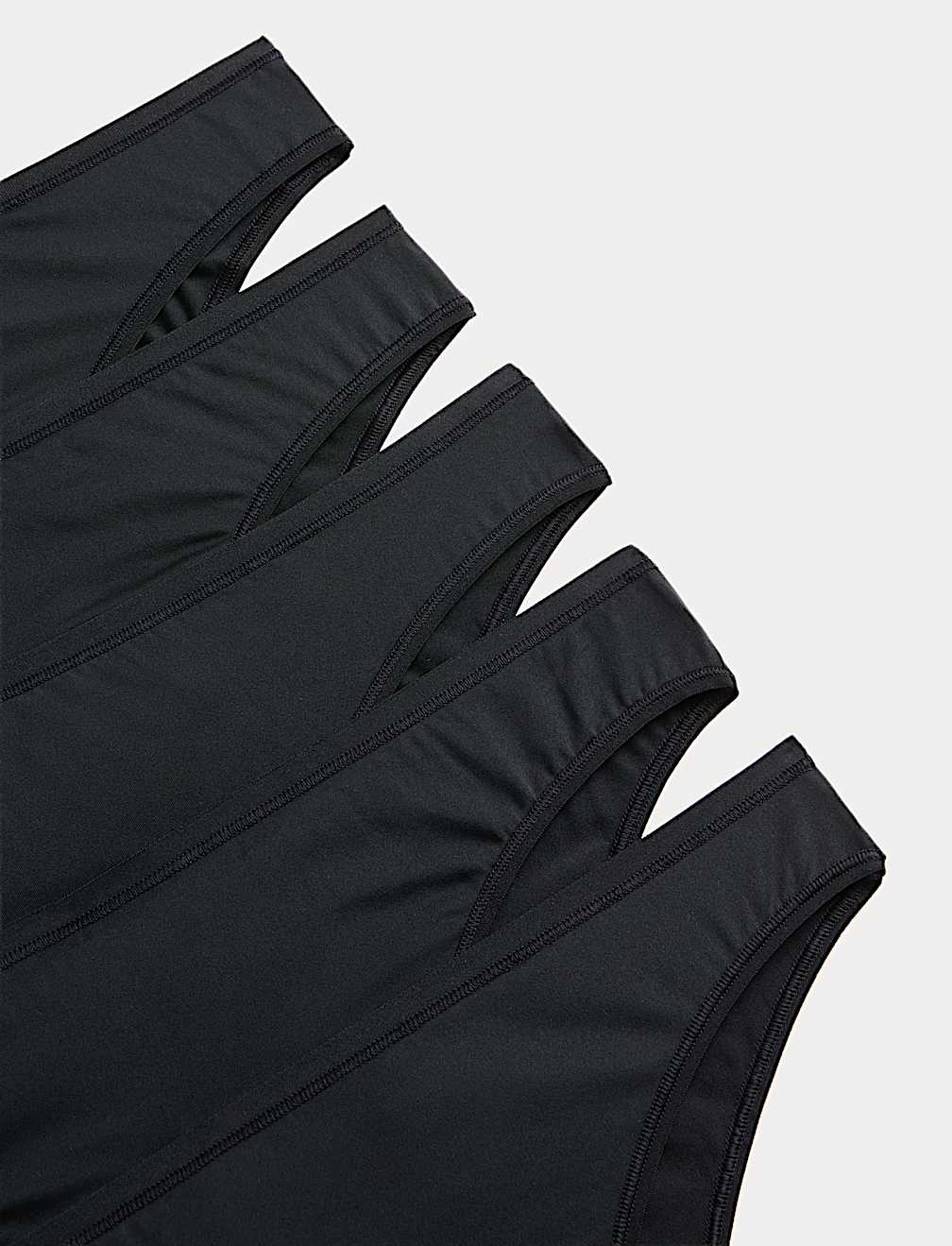 5pk Microfibre Brazilian Knickers