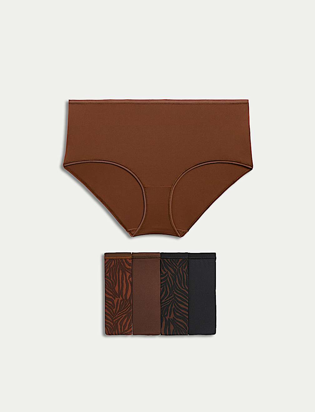5pk Microfibre High Rise Knicker Shorts