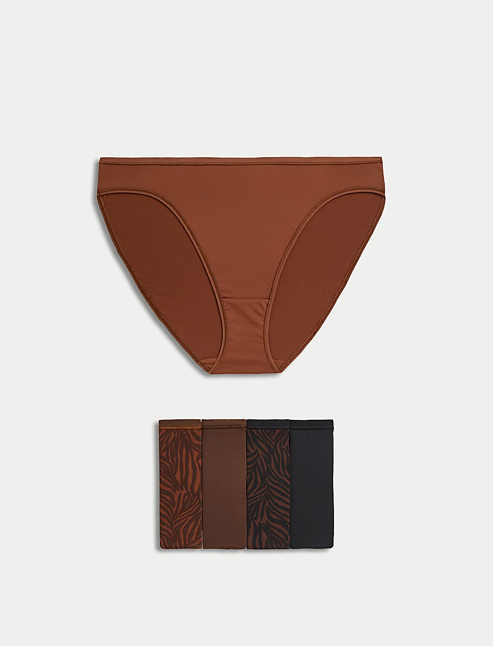 5pk No VPL High Leg Knickers
