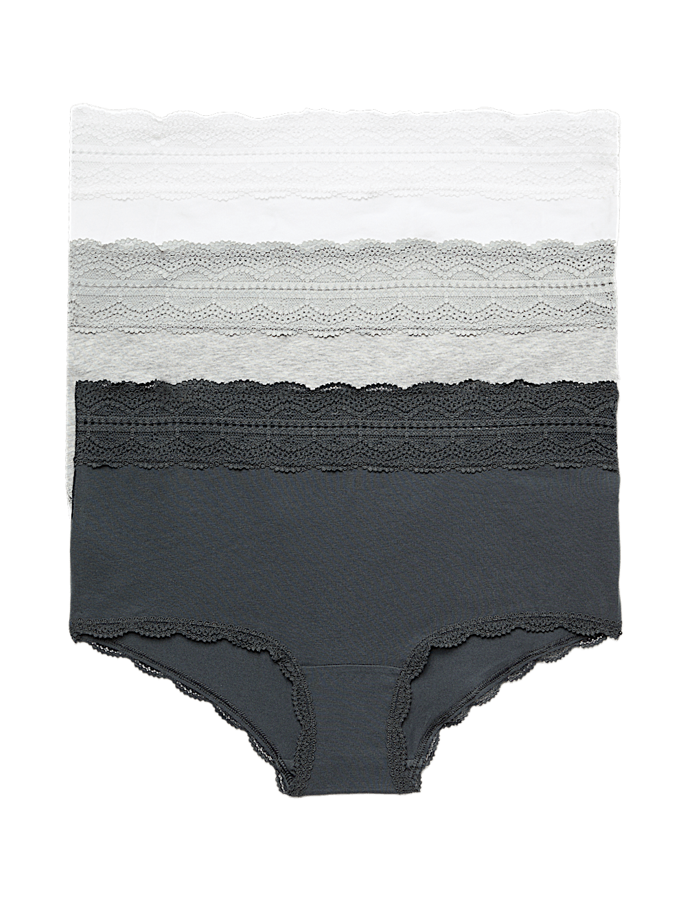 3pk Cotton Rich High Rise Shorts