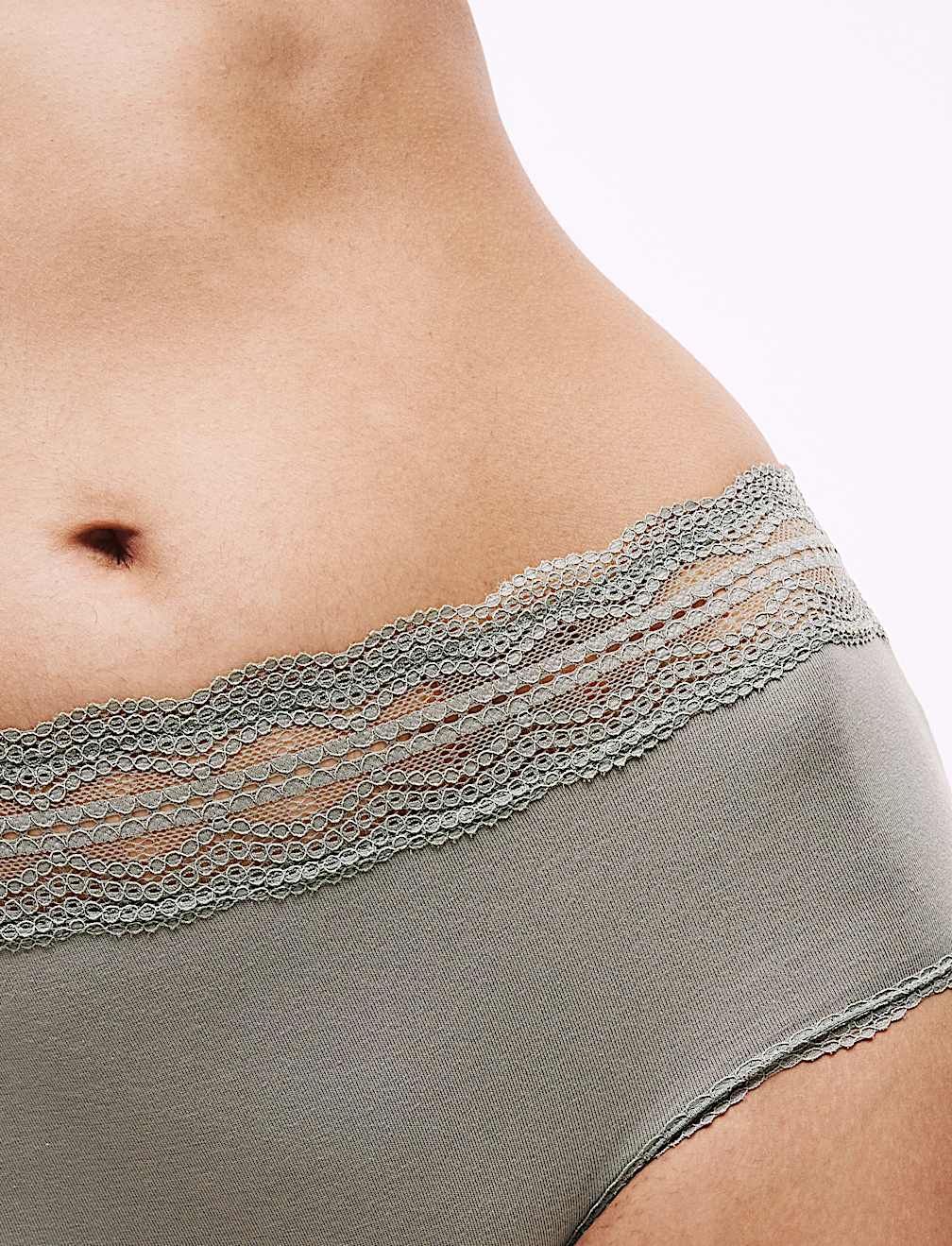 3pk Cotton Rich High Rise Shorts