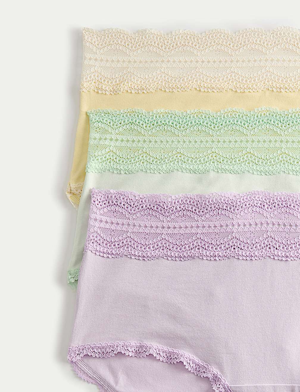 3pk Cotton Rich High Rise Shorts