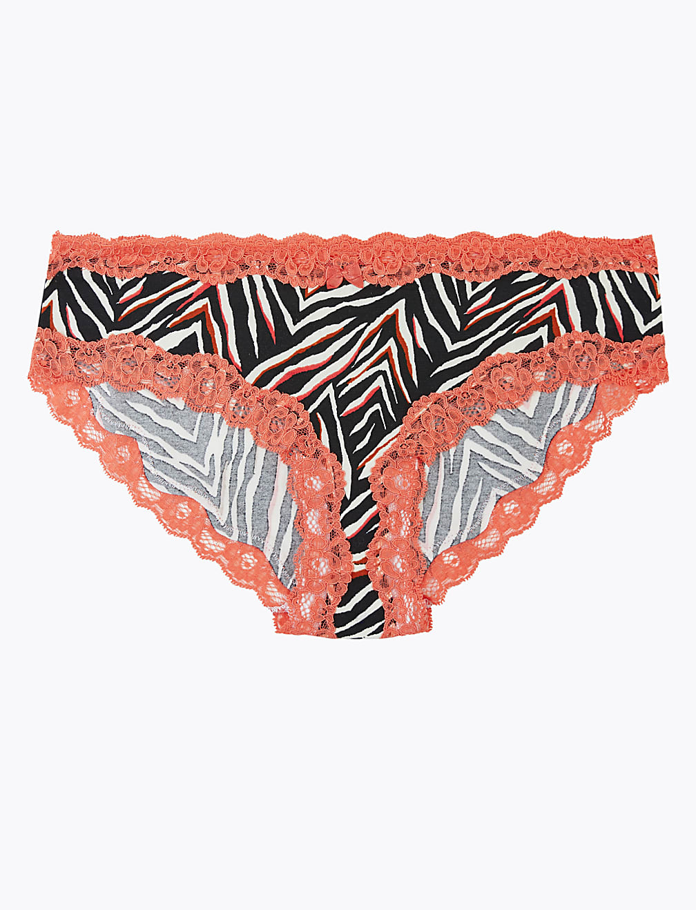 Cotton & Lace Brazilian Knickers