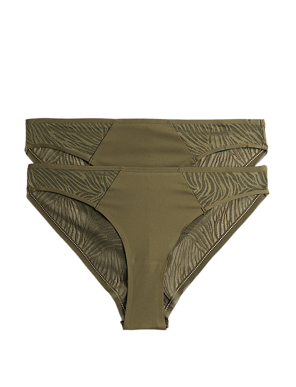 2 Pack Body Lace Brazilian Knickers