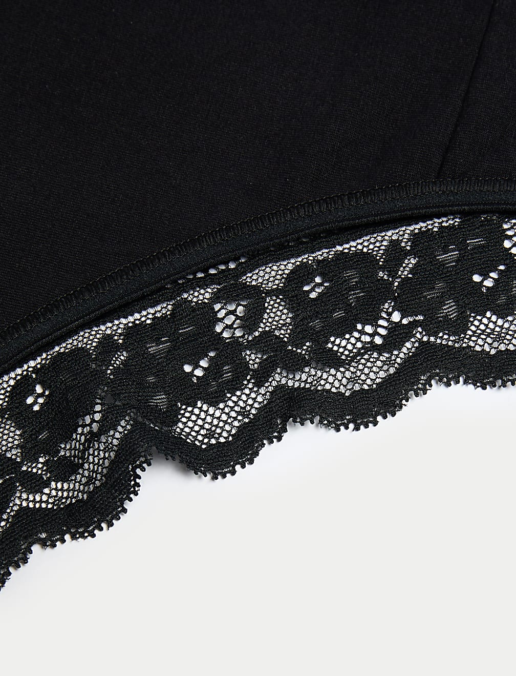 5pk Cotton & Lace High Waisted Brazilian Knickers