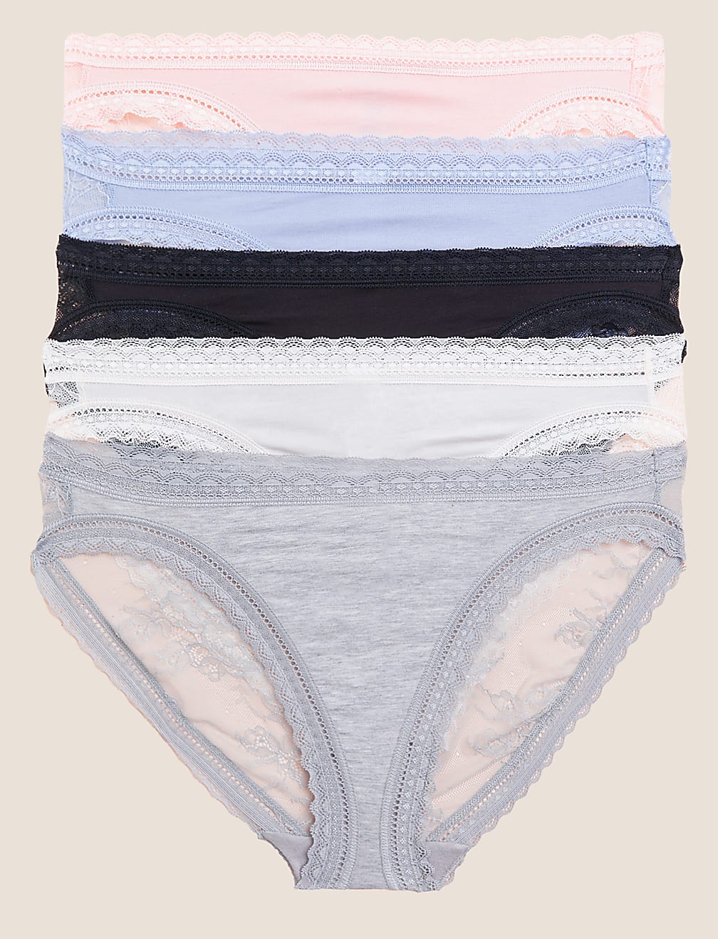 Buy 5pk Modal High Leg Knickers at Marks & Spencer