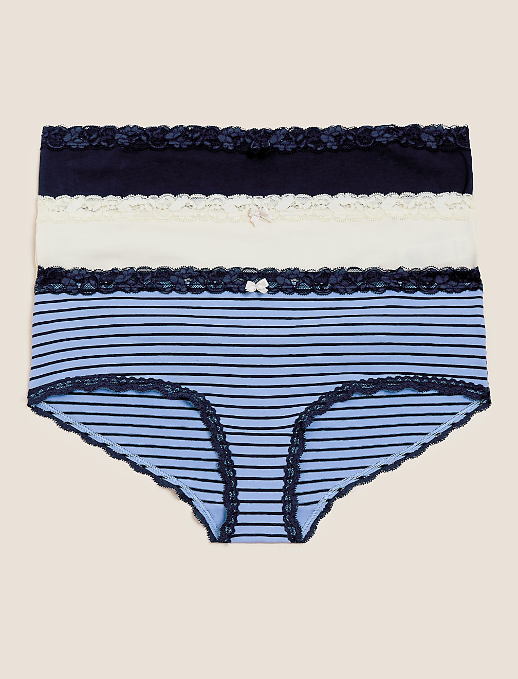 Buy 3pk Cotton Rich Low Rise Shorts at Marks & Spencer