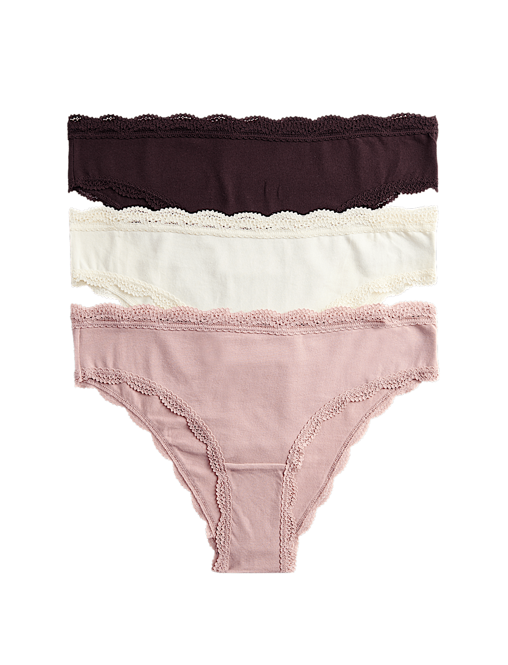 3pk Cotton Rich Brazilian Knickers