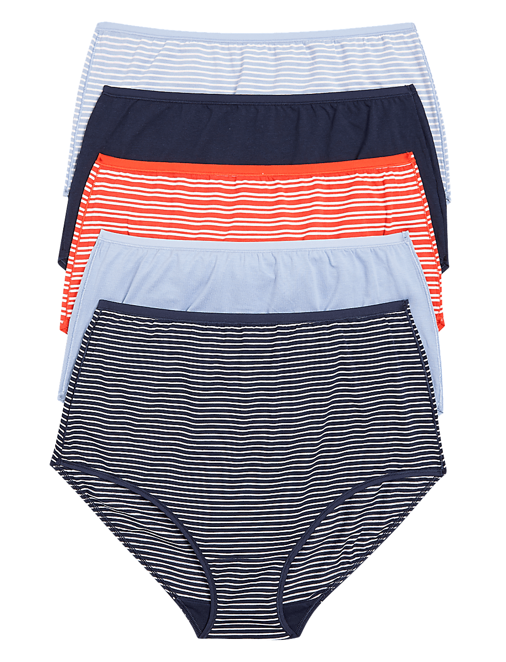 5pk No VPL Cotton Modal Full Briefs
