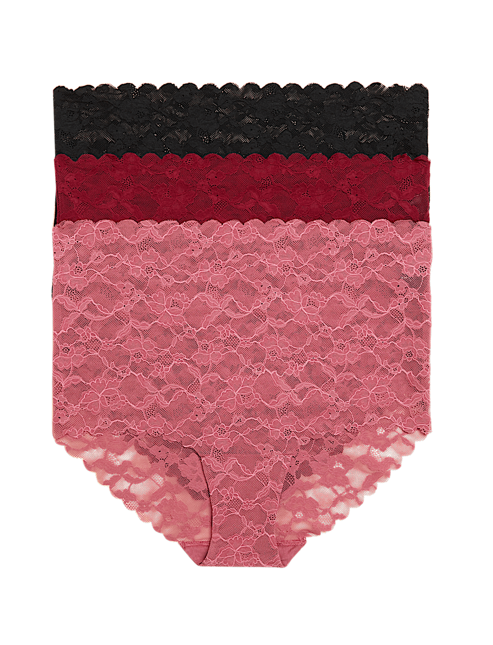 3pk Freecut Lace Full Briefs