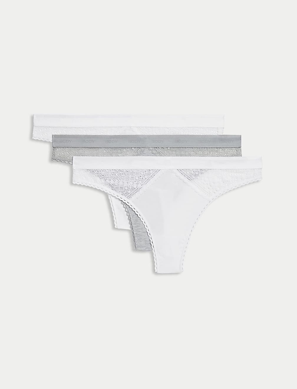 3pk Cotton with Cool Comfort™ Thongs