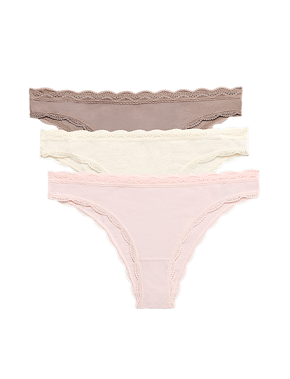 3 Pack Cotton Rich Brazilian Knickers