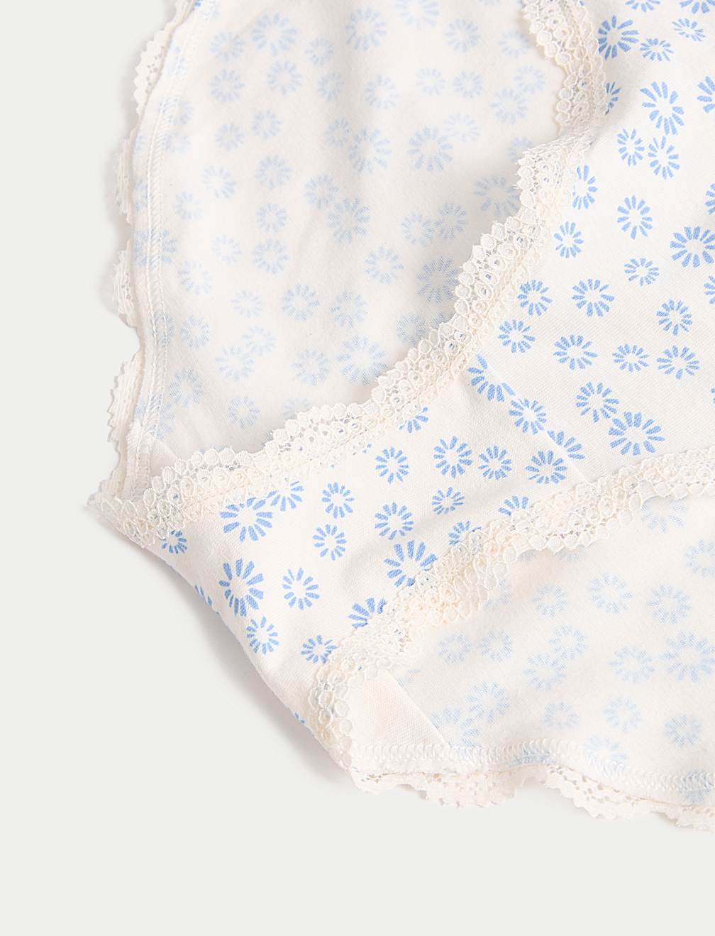 3pk Cotton Rich Printed Bikini Knickers