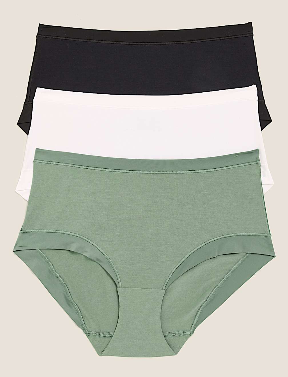 3pk Flexifit&trade; Modal High Rise Shorts