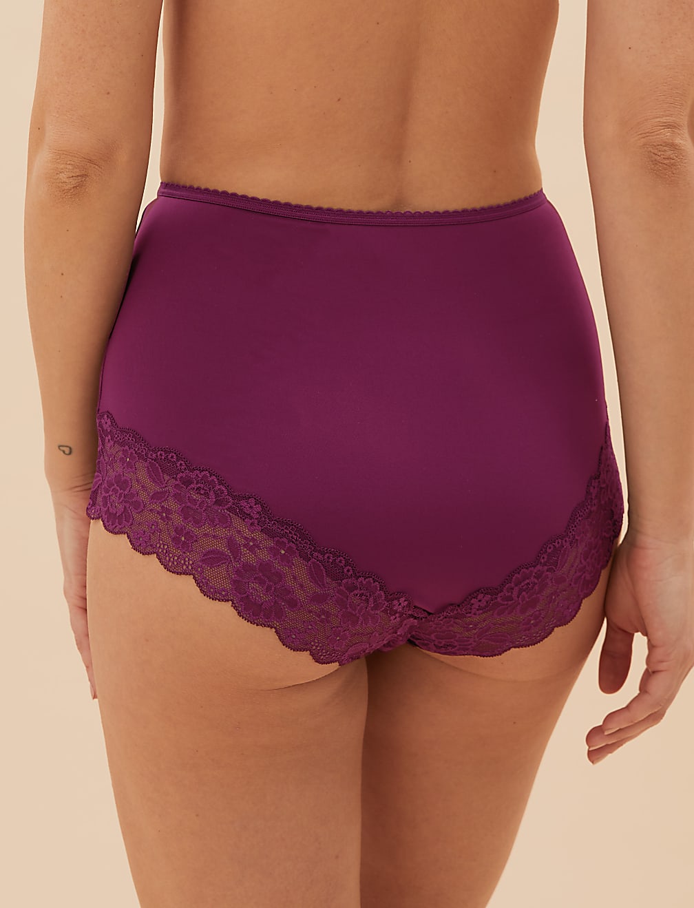 3pk Lace Trim Full Briefs