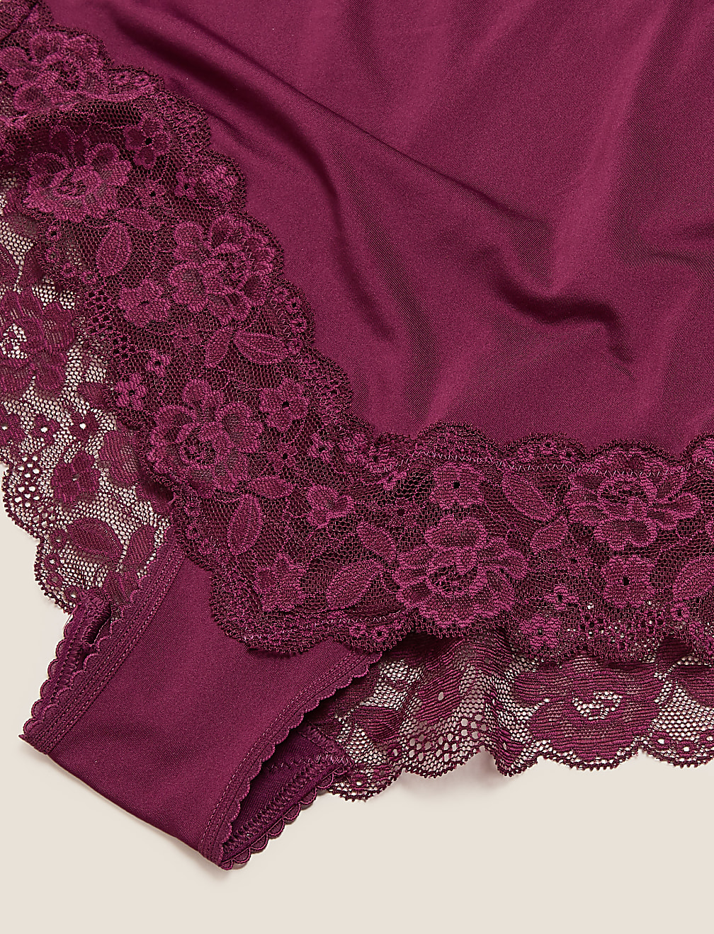 3pk Lace Trim Full Briefs