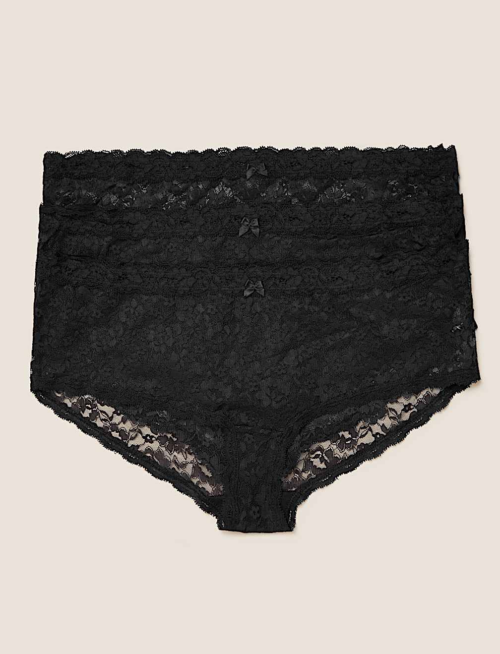 3pk Lace Low Rise Shorts