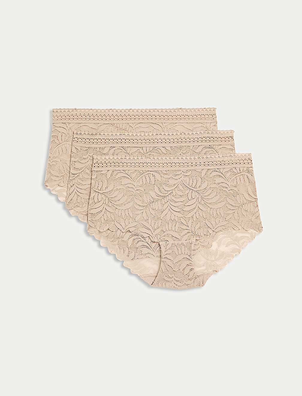 3pk Flexifit™ Lace High Rise Shorts