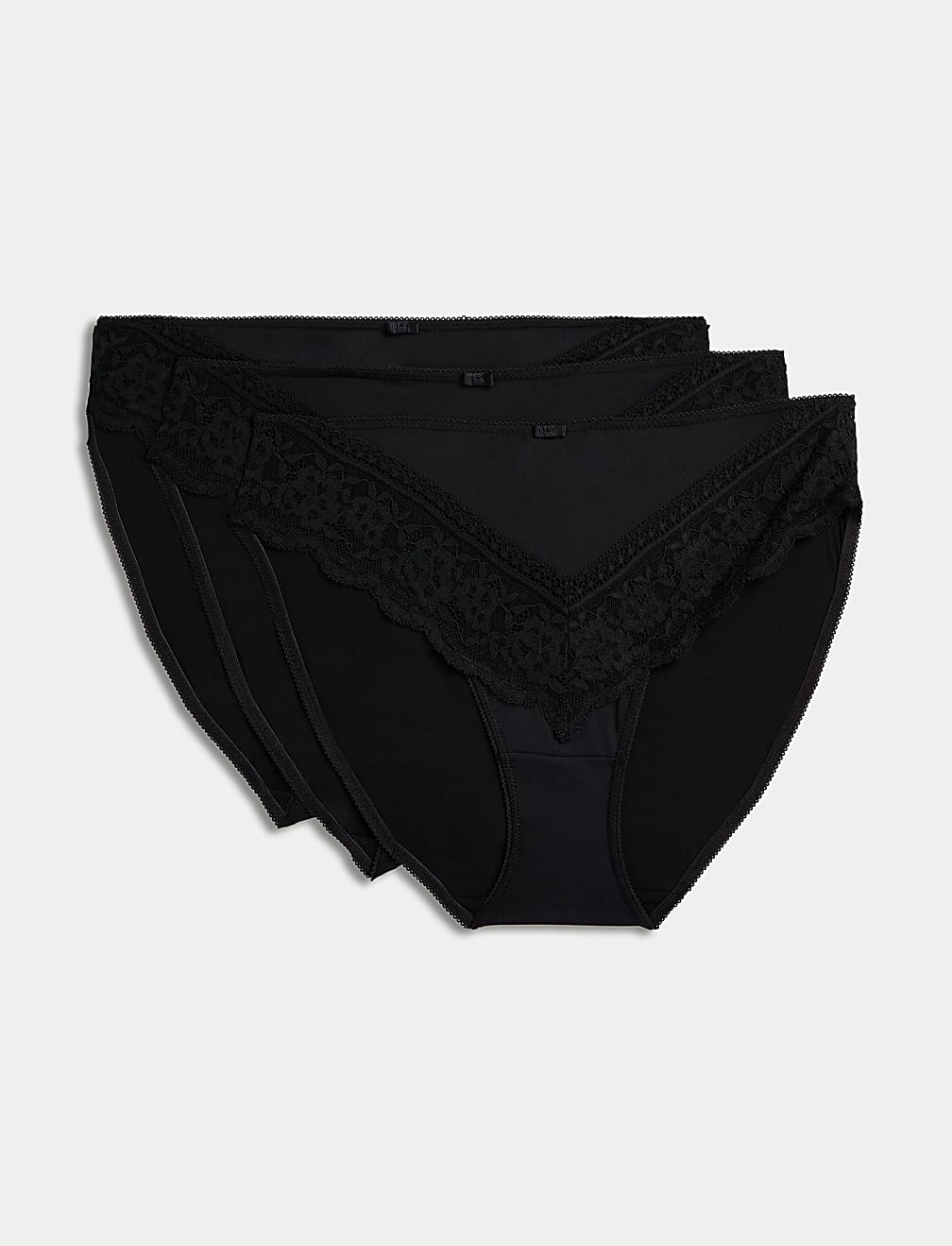 3pk High Leg Knickers