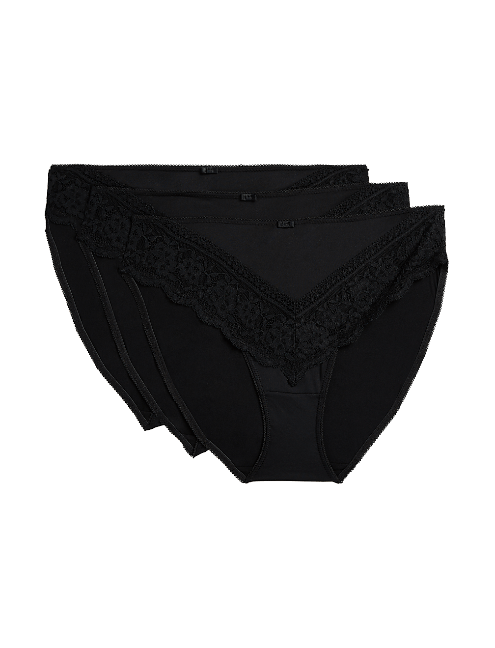 3pk High Leg Knickers