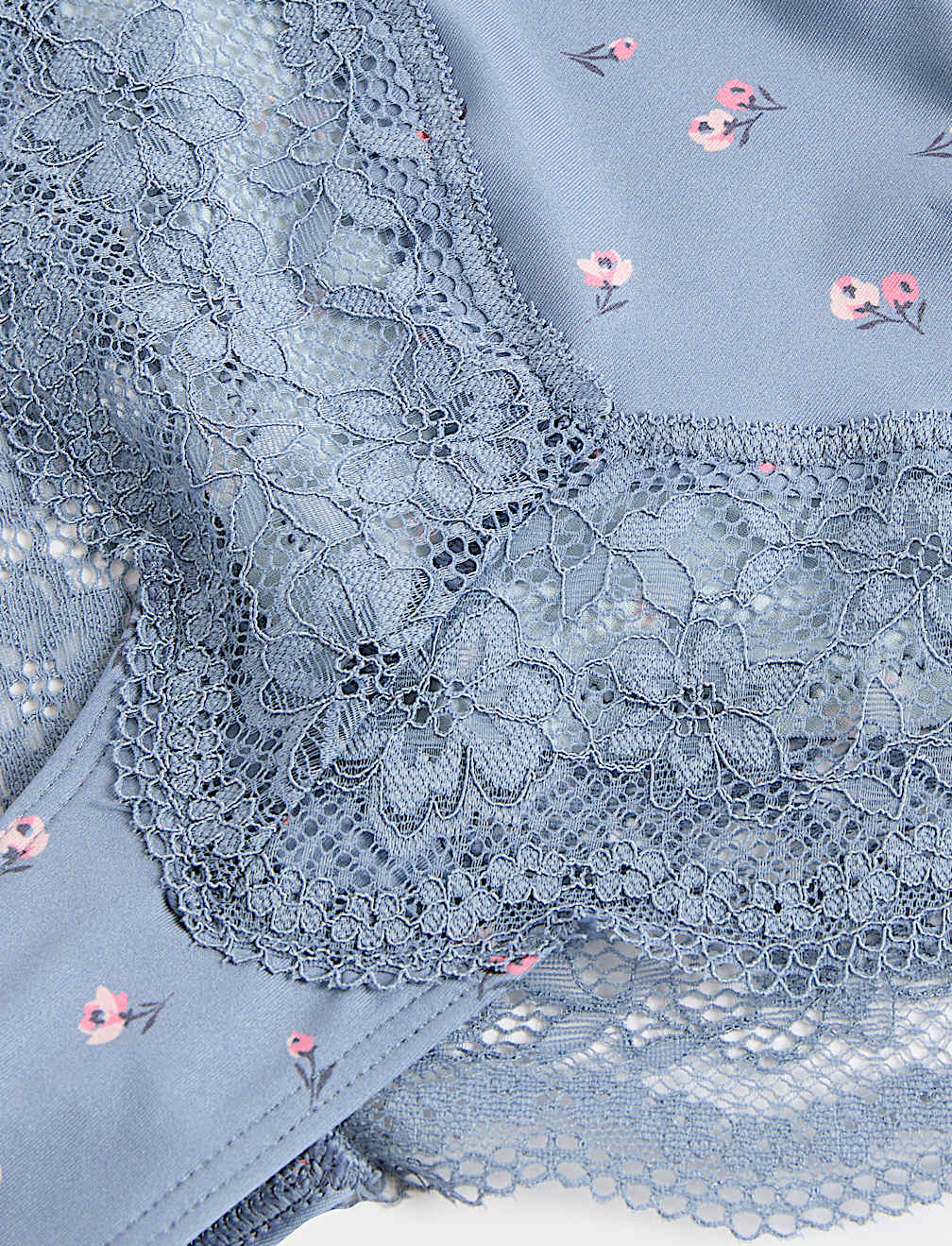 3pk Lace Trim Brazilian Knickers