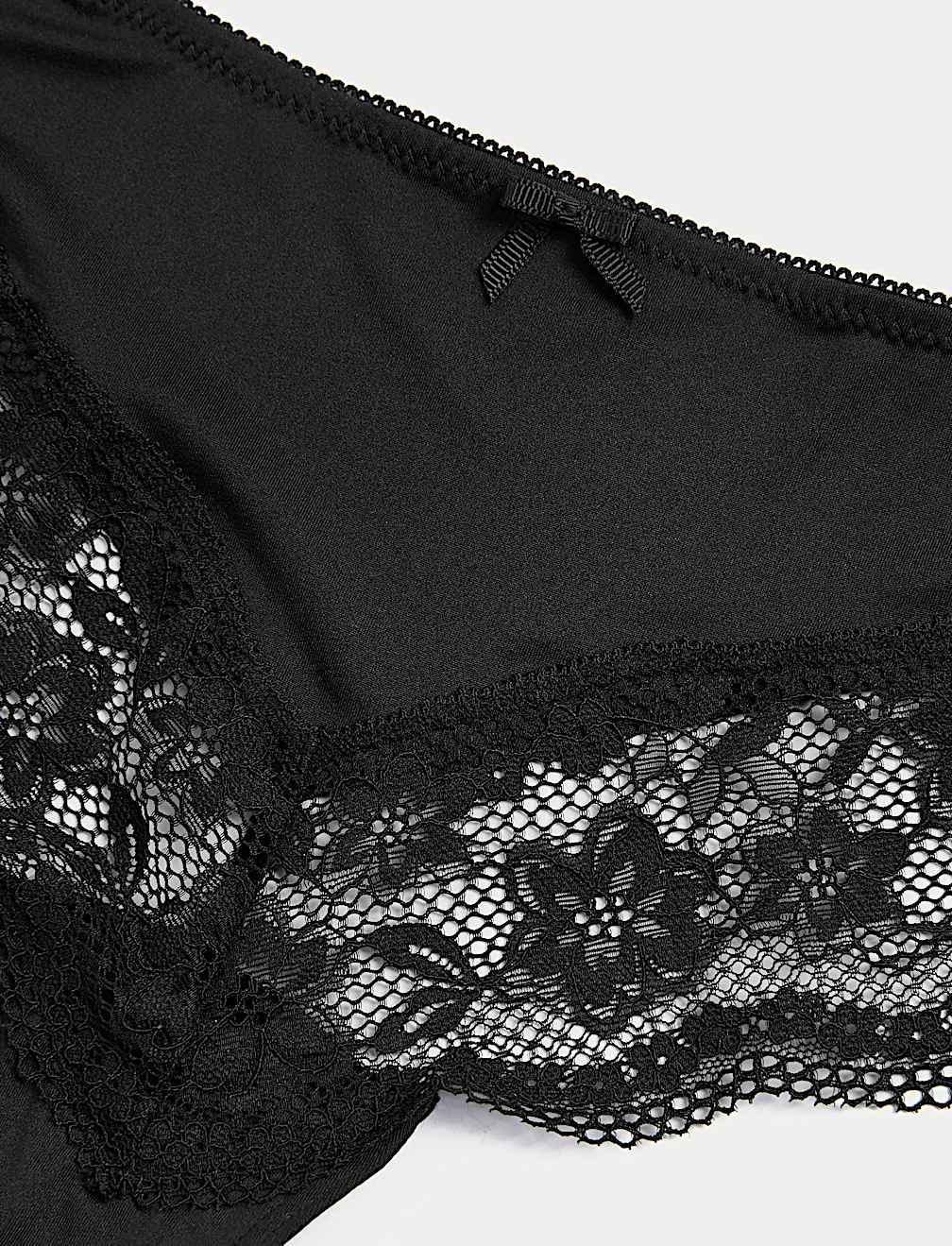 3pk Lace Trim Brazilian Knickers