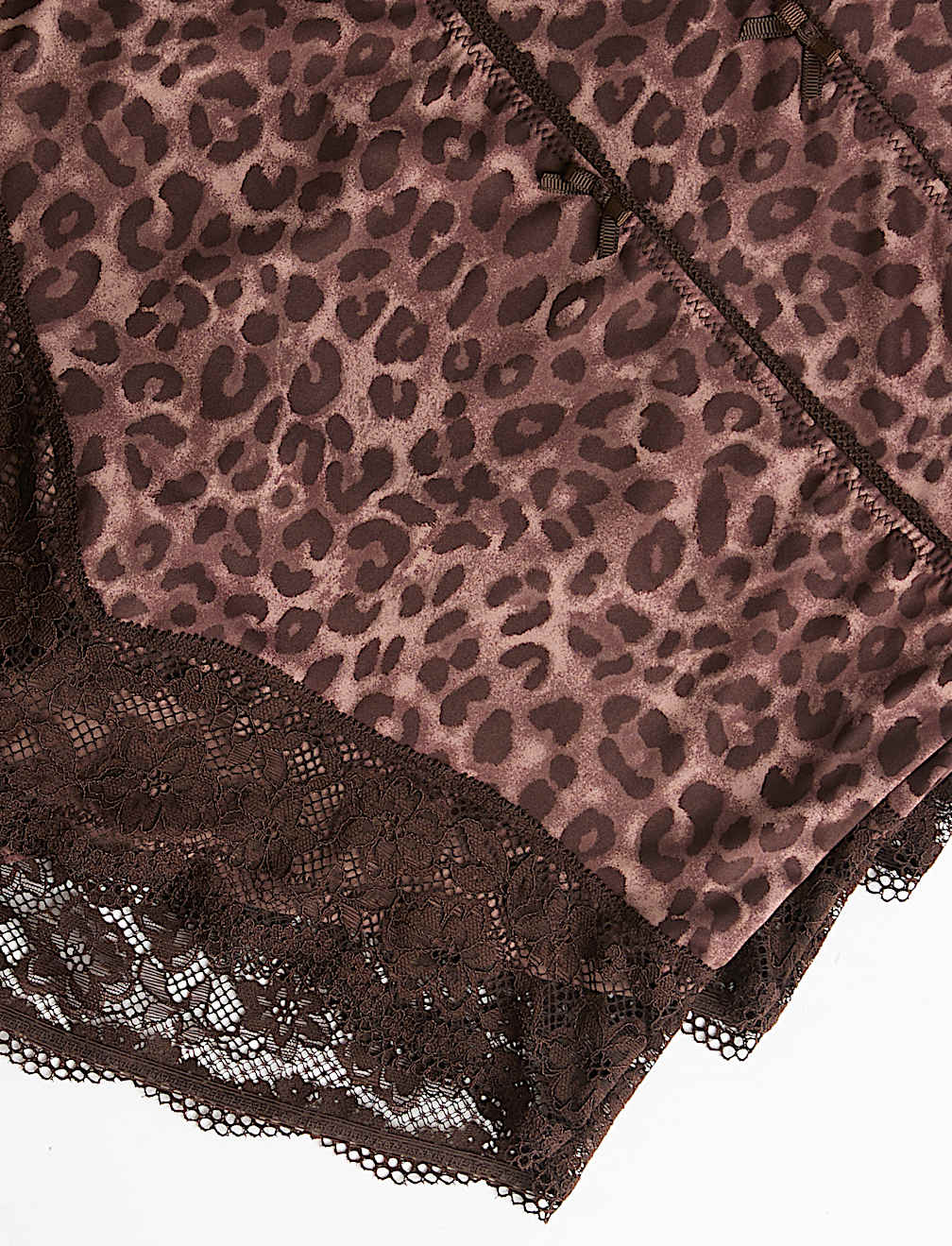 3pk Leopard Print Lace Trim Full Briefs