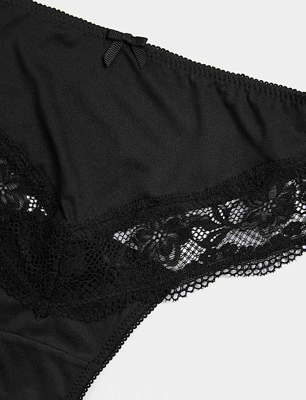 3 Pack Jasmine Lace Trim High Leg Knickers