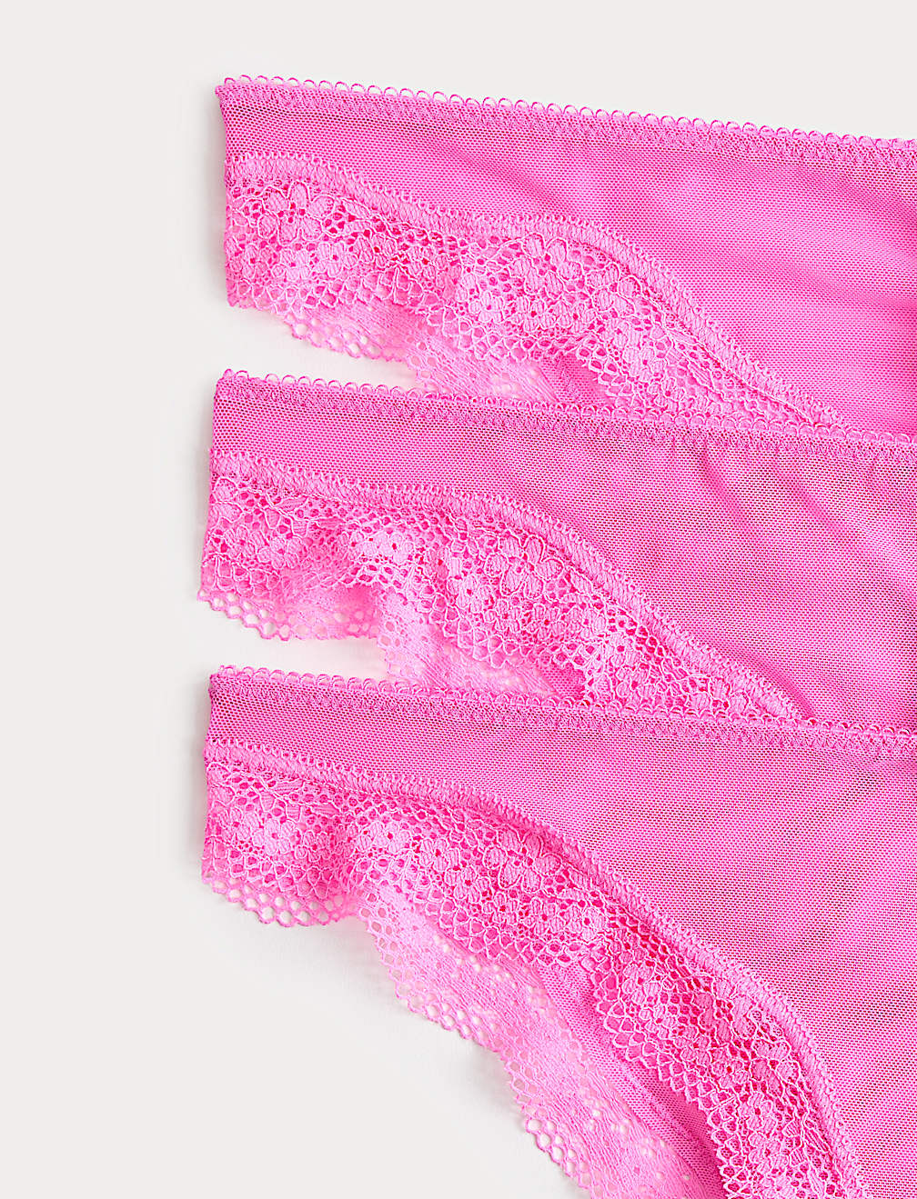 3 Pack Jasmine Mesh Brazilian Knickers
