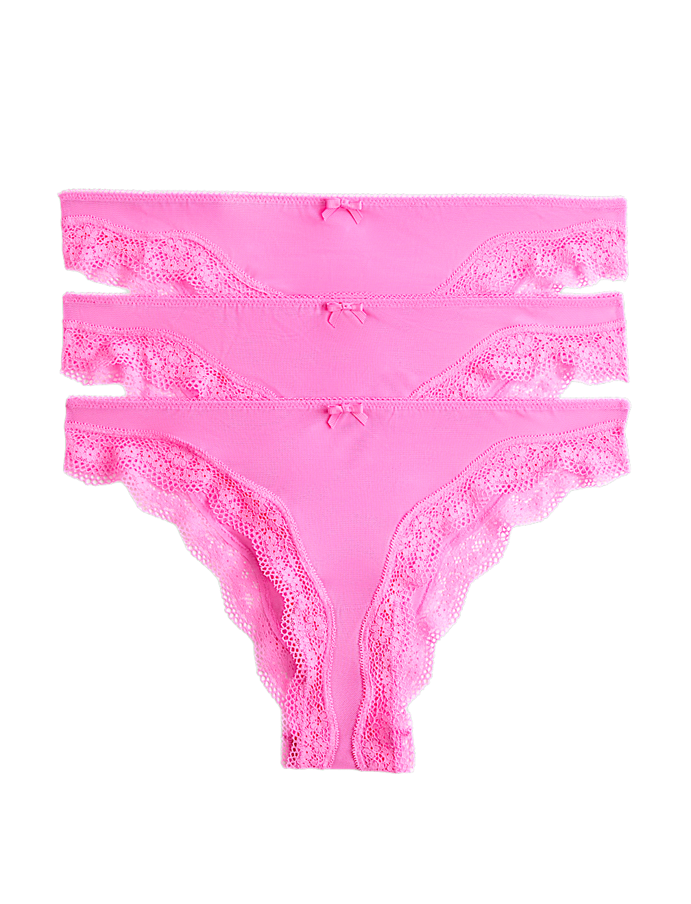 3 Pack Jasmine Mesh Brazilian Knickers