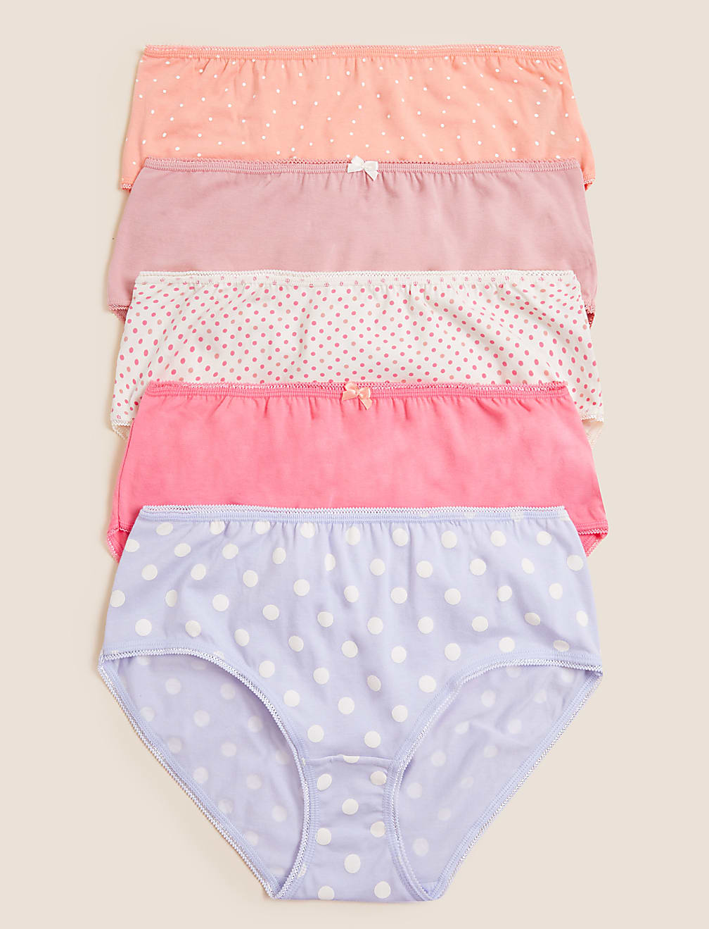 5 Pack Cotton Mix Knickers