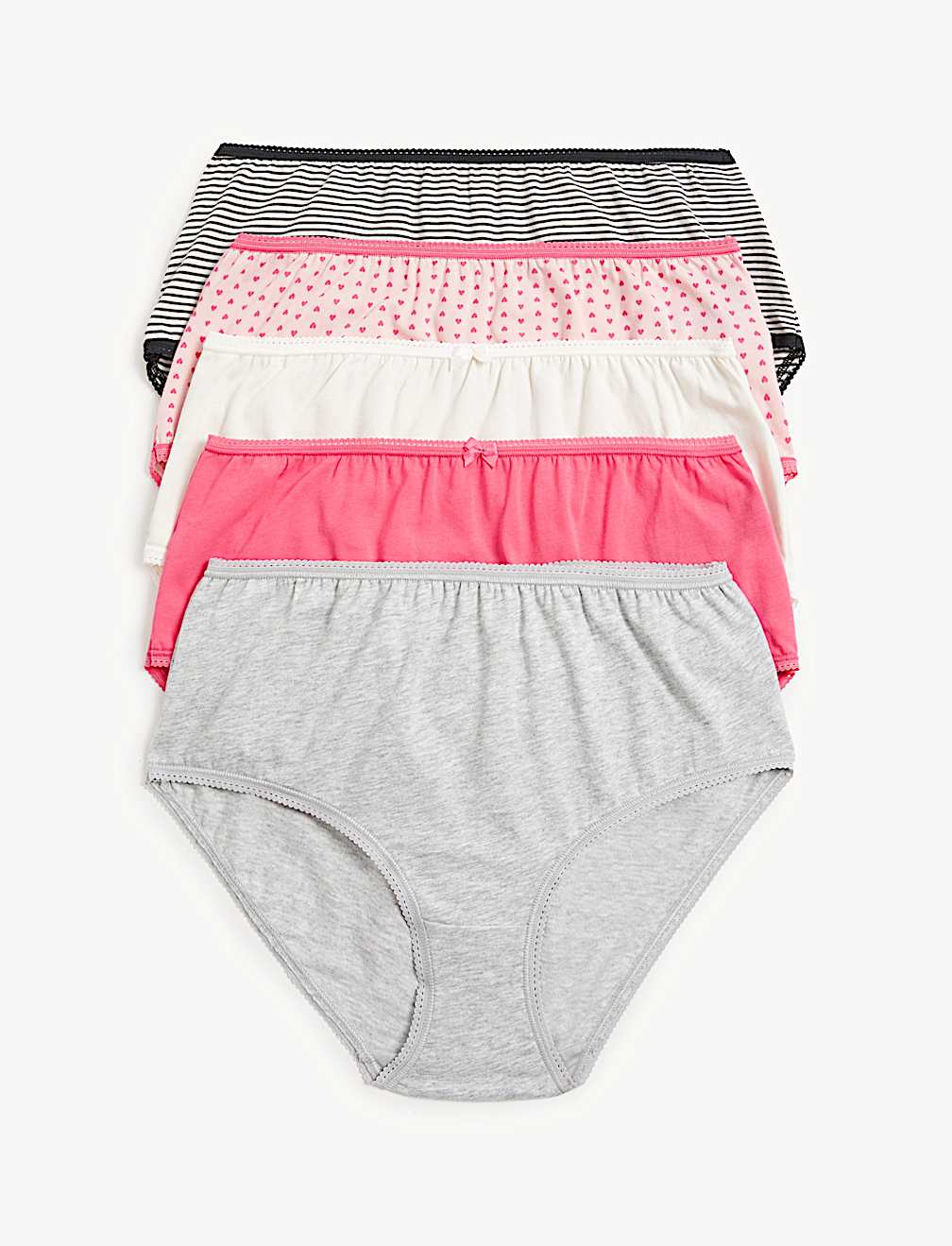5 Pack Cotton Mix Knickers