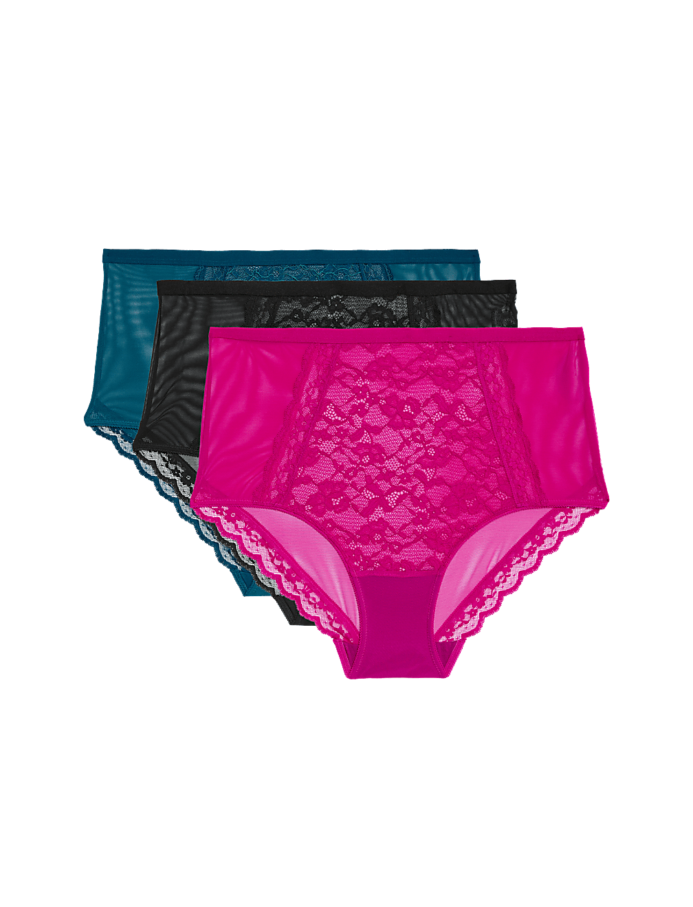 3pk Lace Full Briefs