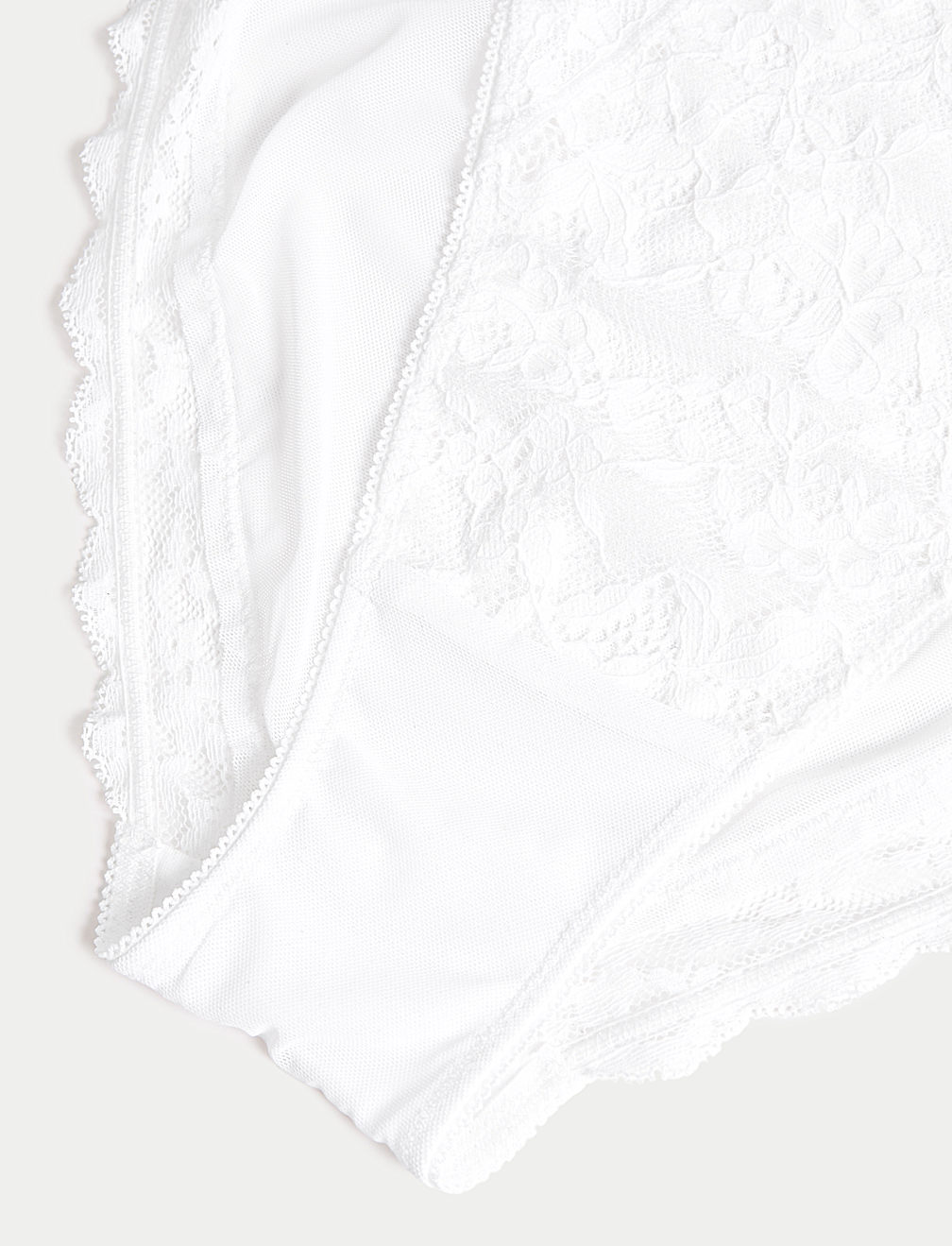 3pk Lace High Waisted High Leg Knickers