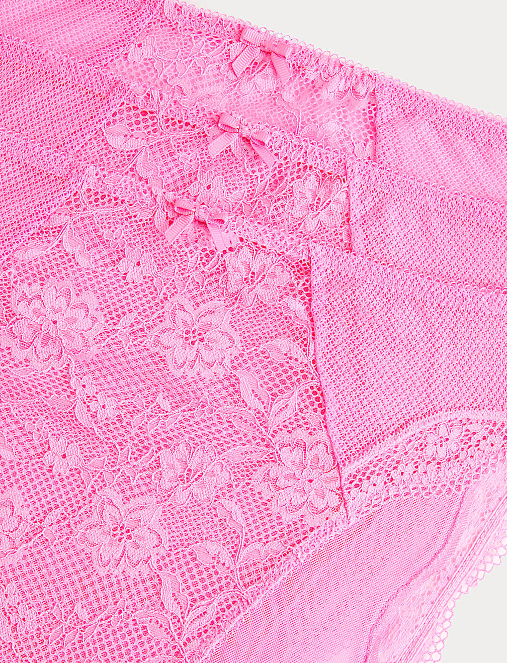 3pk Jasmine Lace High Waisted High Leg Knickers