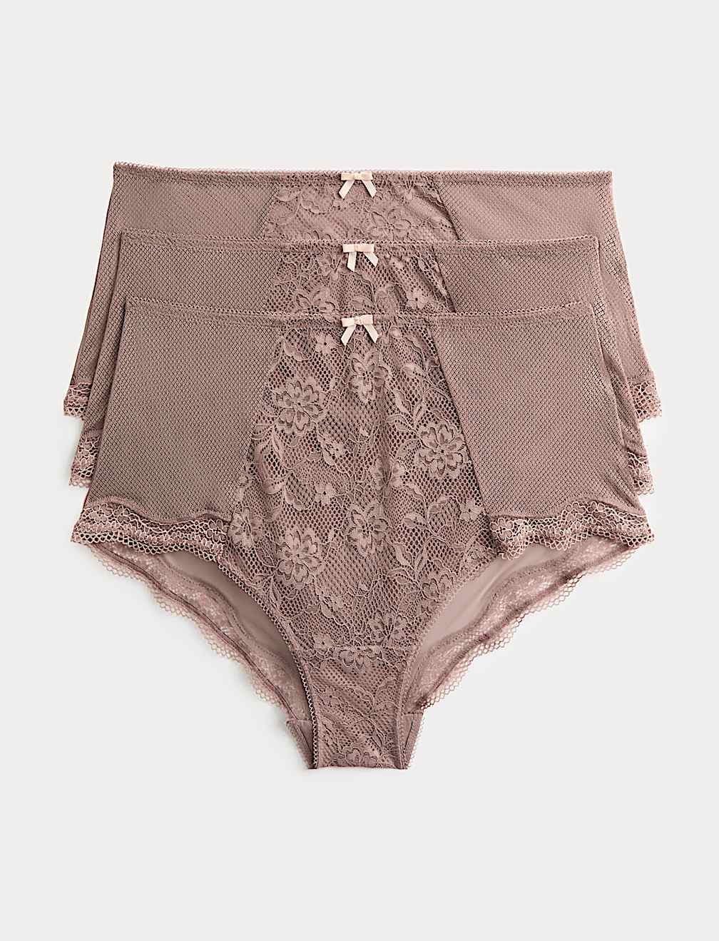 3pk Jasmine Lace High Rise Shorts