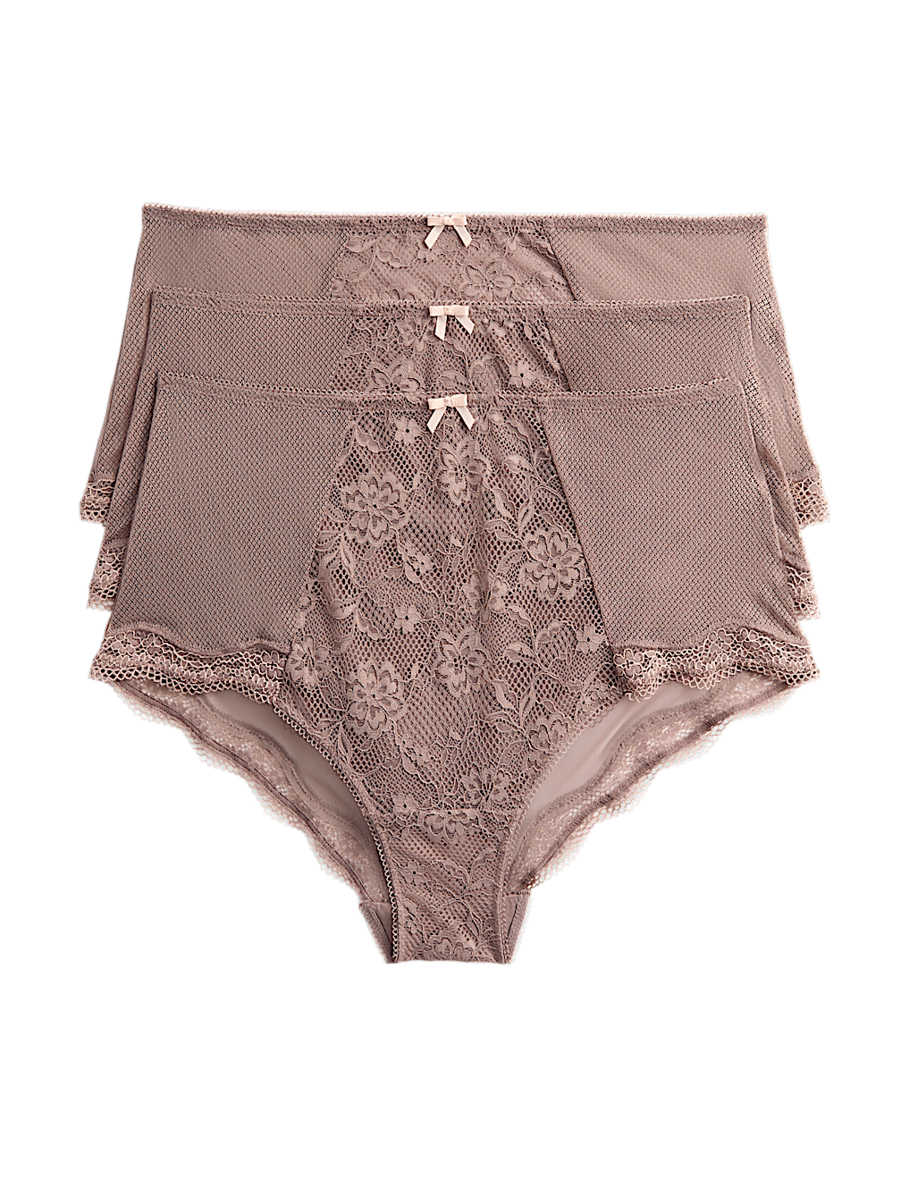 3pk Jasmine Lace High Rise Shorts