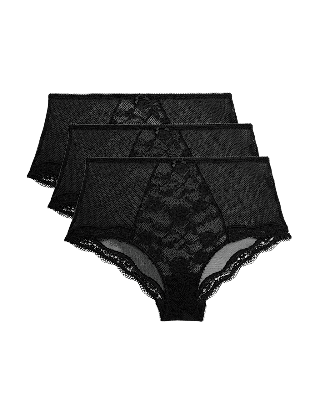 3pk Jasmine Lace High Rise Shorts