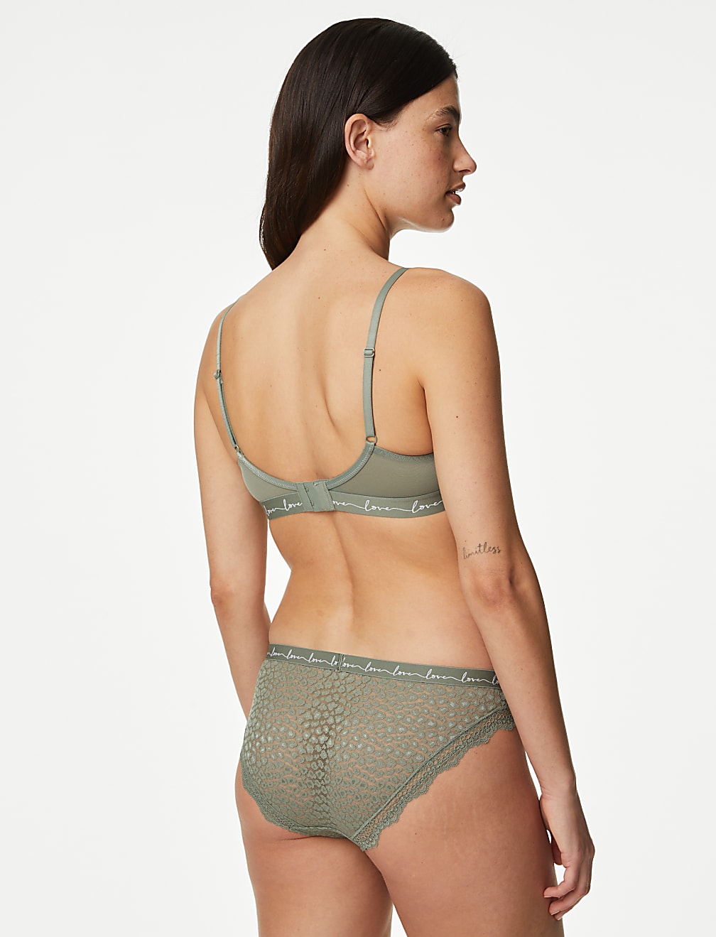 3pk Lace & Mesh Bikini Knickers